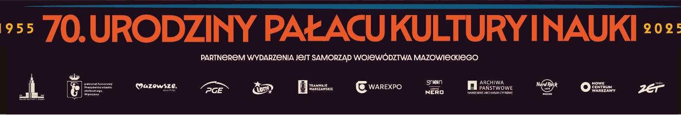 Belka sponsorka – 70. urodziny Pałacu Kultury i Nauki